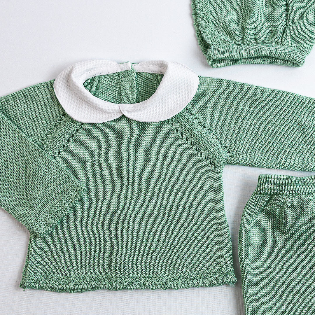 Conjunto cuello Peter Pan